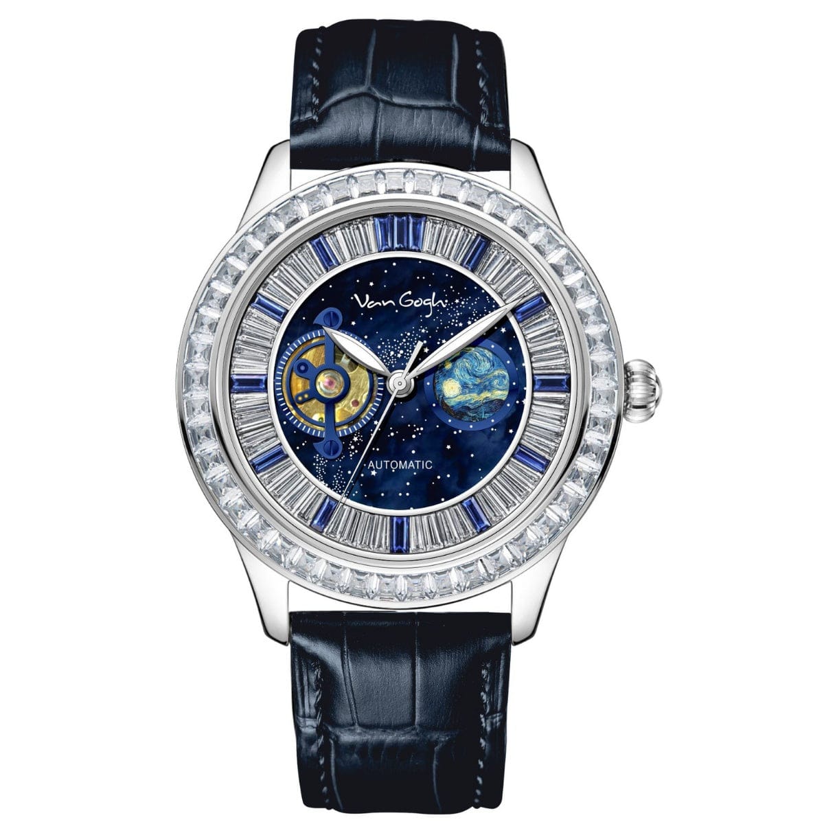 VanGogh Men's Geneva Series Art Automatic Mechanical Watch - A-1 Thread Vault