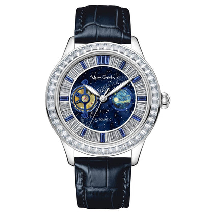VanGogh Men's Geneva Series Art Automatic Mechanical Watch - A-1 Thread Vault