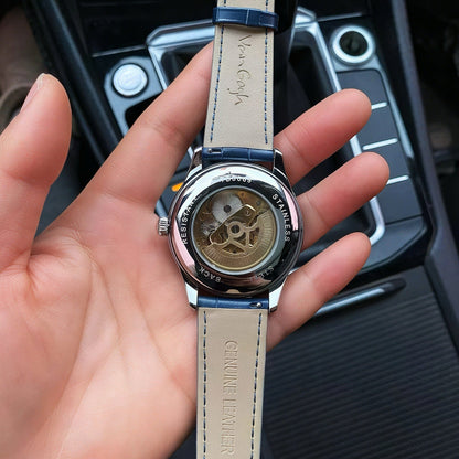 VanGogh Men's Geneva Series Art Automatic Mechanical Watch - A-1 Thread Vault
