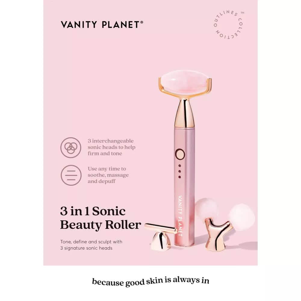 Vanity Planet 3-in-1 Sonic Beauty Face Roller - A-1 Thread Vault