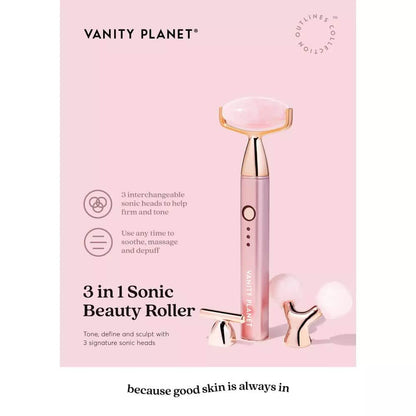 Vanity Planet 3-in-1 Sonic Beauty Face Roller - A-1 Thread Vault