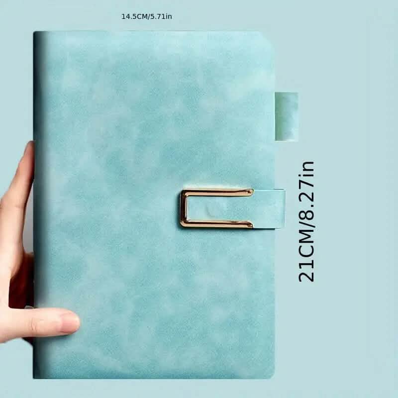 Vintage A5 Leatherbound Notebook with Personalized Soft Cover and Bookmark - A-1 Thread Vault