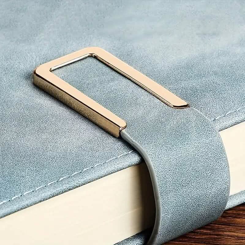 Vintage A5 Leatherbound Notebook with Personalized Soft Cover and Bookmark - A-1 Thread Vault