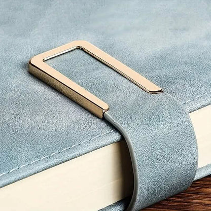 Vintage A5 Leatherbound Notebook with Personalized Soft Cover and Bookmark - A-1 Thread Vault