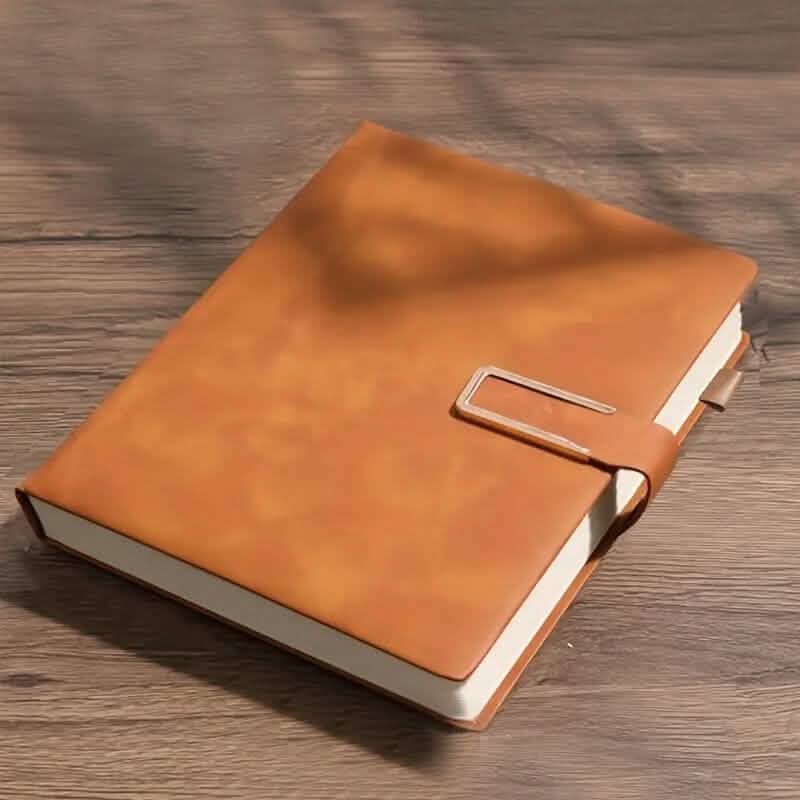Vintage A5 Leatherbound Notebook with Personalized Soft Cover and Bookmark - A-1 Thread Vault