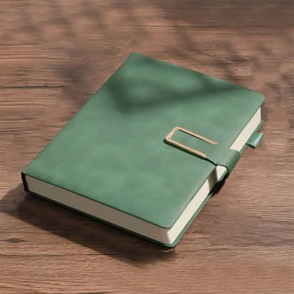 Vintage A5 Leatherbound Notebook with Personalized Soft Cover and Bookmark - A-1 Thread Vault