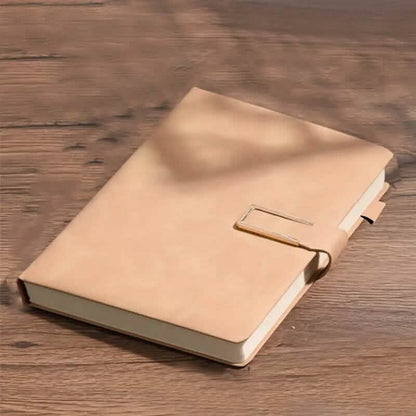 Vintage A5 Leatherbound Notebook with Personalized Soft Cover and Bookmark - A-1 Thread Vault