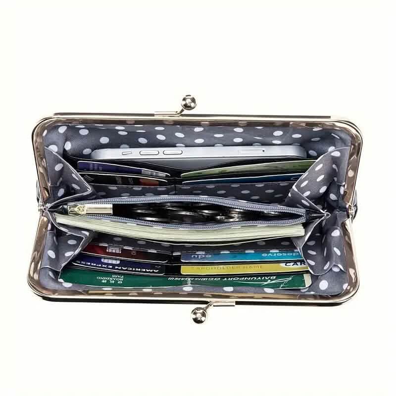 Vintage Chic Leather Clutch Lady Purse - A-1 Thread Vault