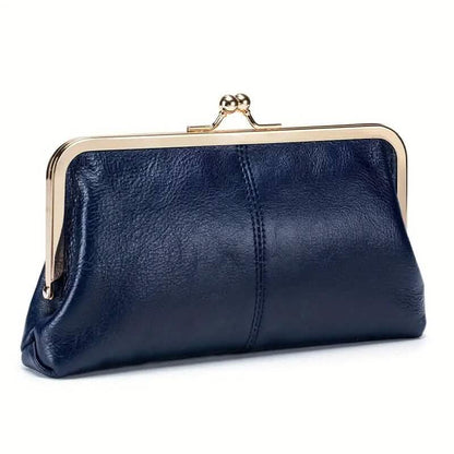 Vintage Chic Leather Clutch Lady Purse - A-1 Thread Vault