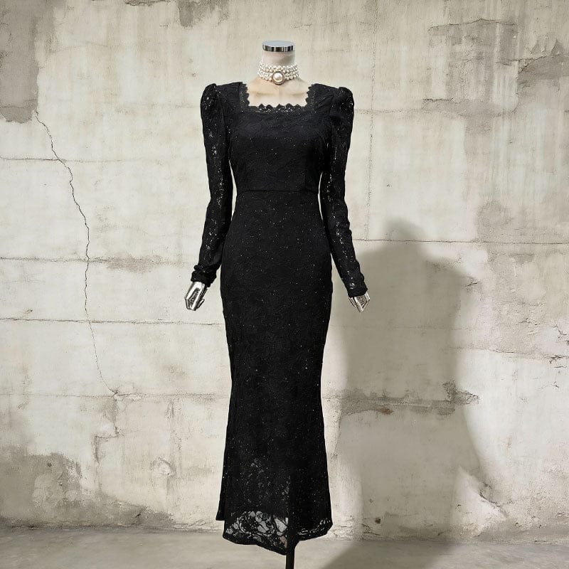 Vintage Lace Fishtail Dress (MS394) - A-1 Thread Vault