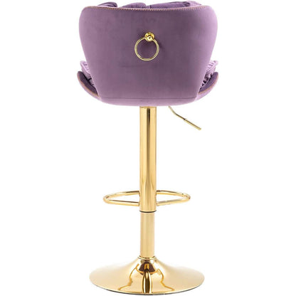 Vintage Swivel Velvet Bar Stools - A-1 Thread Vault
