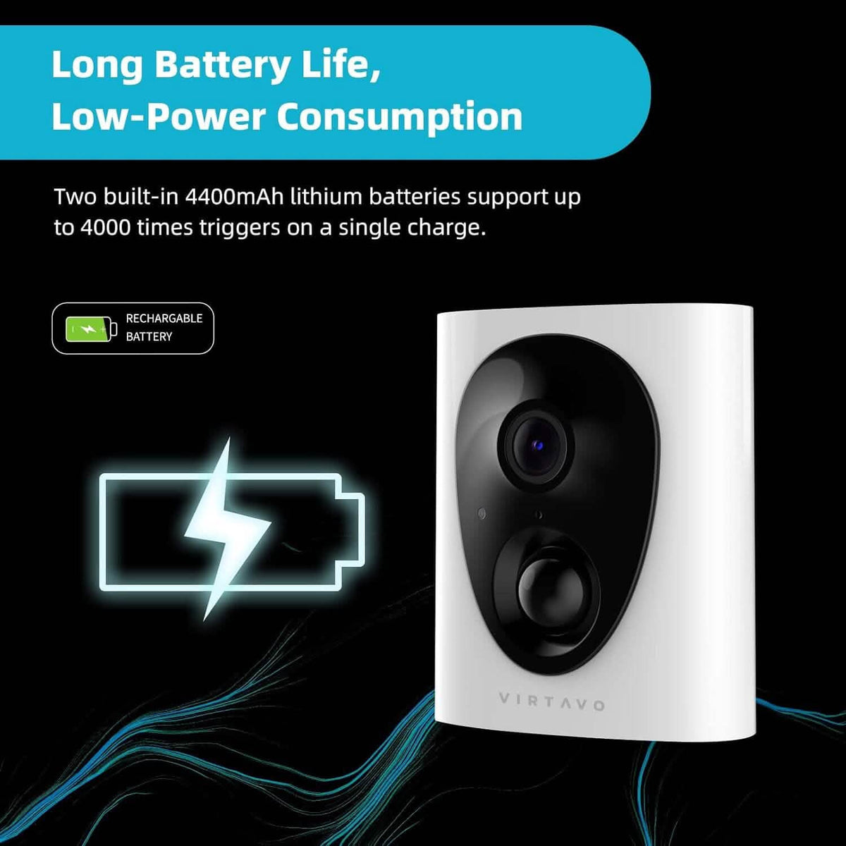 VIRTAVO Security Cameras Wireless (Refurbished) - A-1 Thread Vault