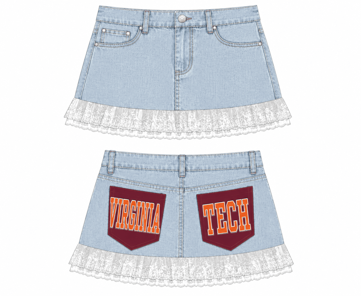 VT Denim Skirt (Double Pocket) - A-1 Thread Vault