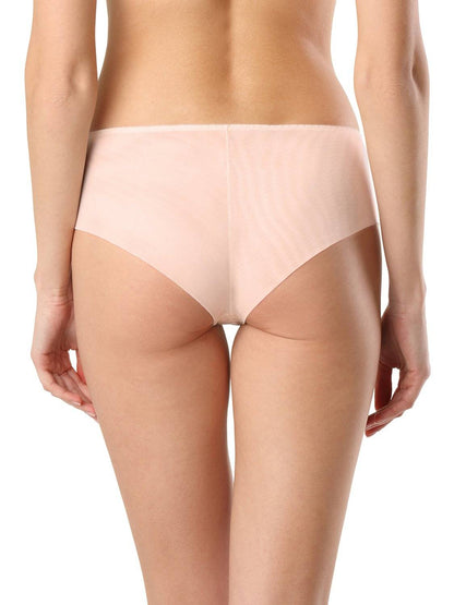 Light beige seamless bikini underwear shown from the back on a person against a white background.