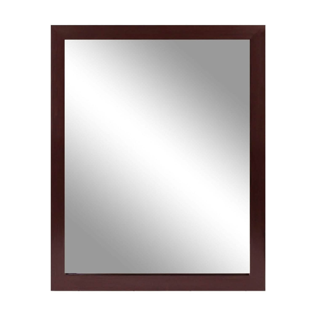 Wall Mount Mirror Wood-Like Frame Rectangle Modern Hanging Mirror - A-1 Thread Vault