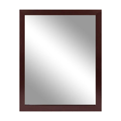 Wall Mount Mirror Wood-Like Frame Rectangle Modern Hanging Mirror - A-1 Thread Vault