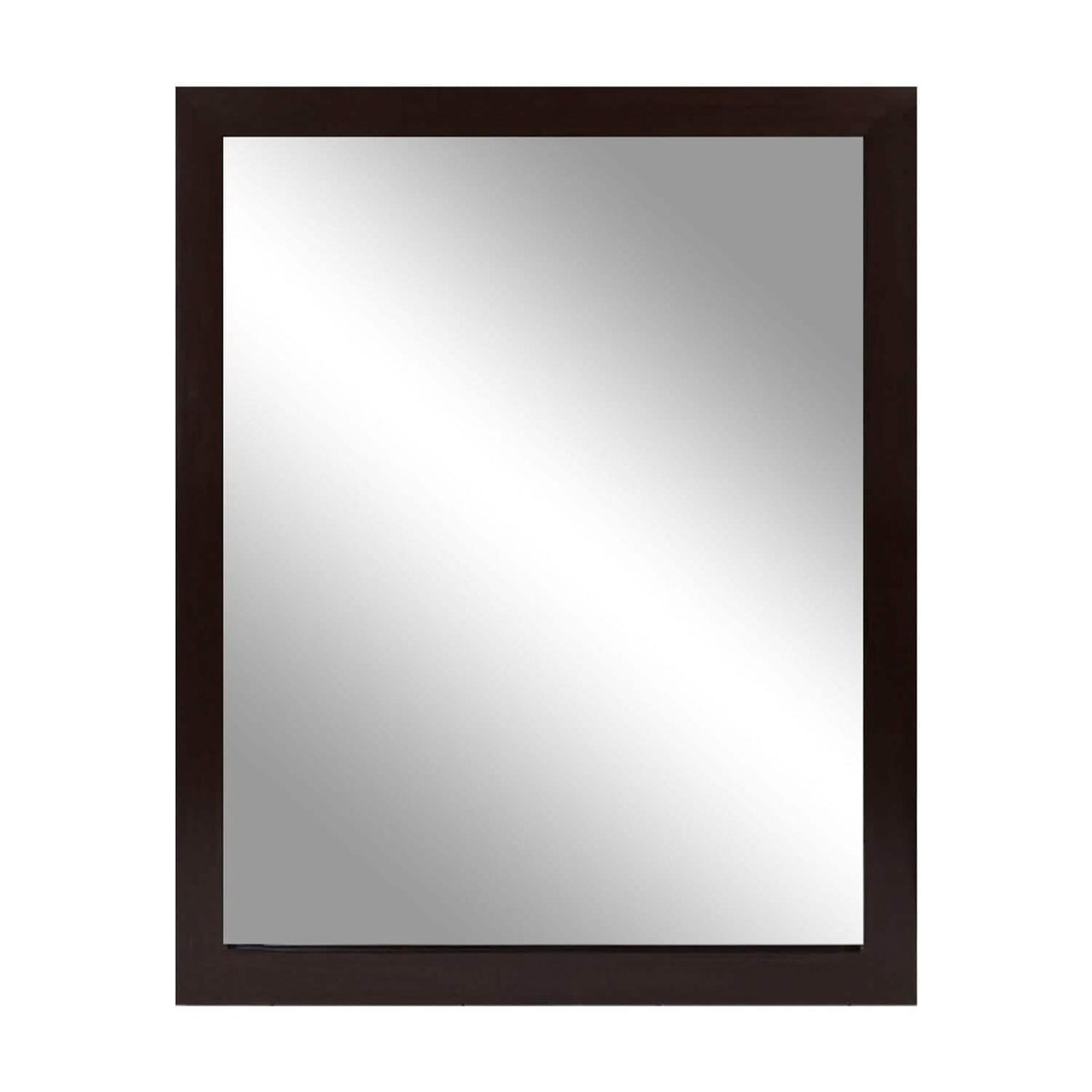 Wall Mount Mirror Wood-Like Frame Rectangle Modern Hanging Mirror - A-1 Thread Vault