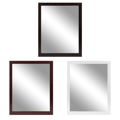 Wall Mount Mirror Wood-Like Frame Rectangle Modern Hanging Mirror - A-1 Thread Vault