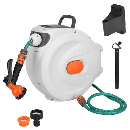 Wall Mounted Automatic Retractable Garden Hose Reel - A-1 Thread Vault
