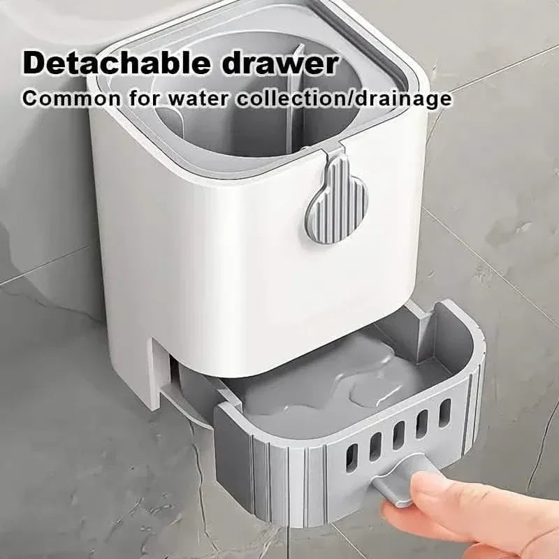 Wall Mounted Long Handle Toilet Cleaning Brush With Holder - A-1 Thread Vault