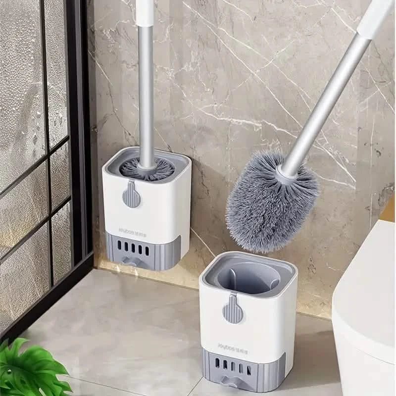 Wall Mounted Long Handle Toilet Cleaning Brush With Holder - A-1 Thread Vault
