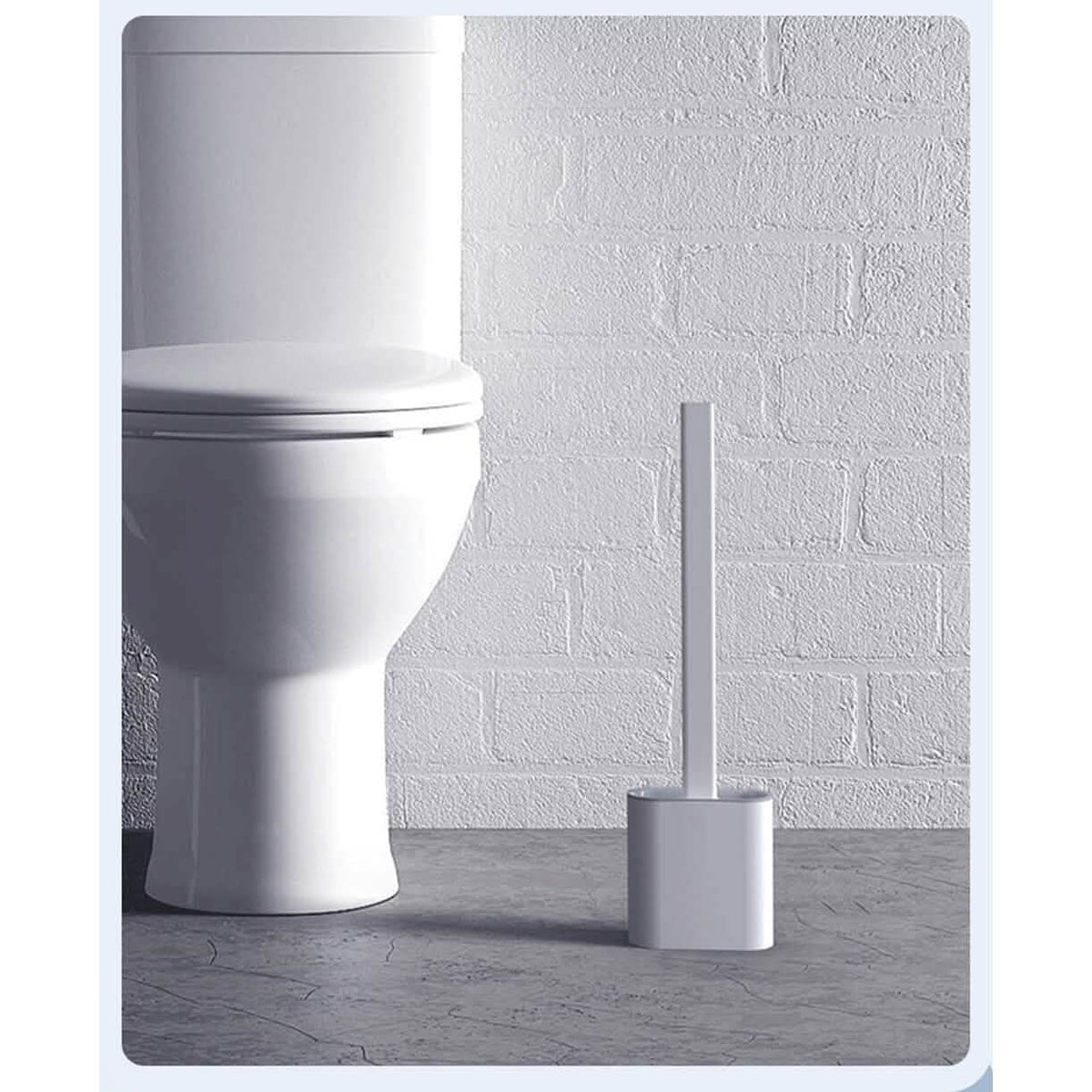 Wall Mounted Silicone Bathroom Brush and Holder Set - A-1 Thread Vault