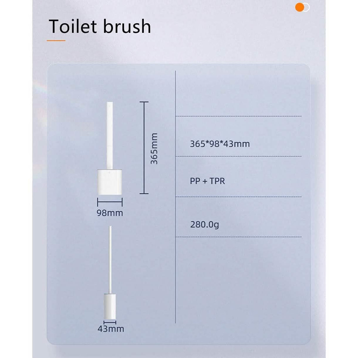 Wall Mounted Silicone Bathroom Brush and Holder Set - A-1 Thread Vault