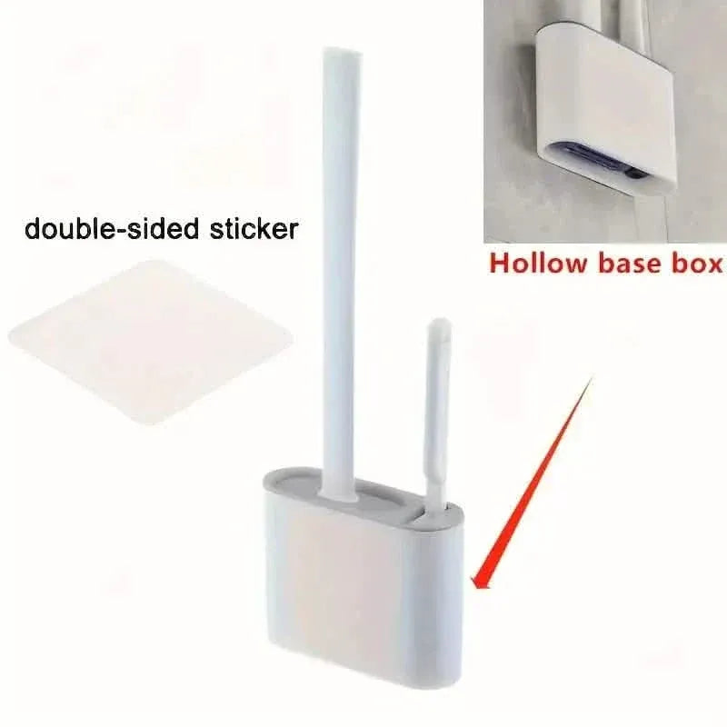 Wall-Mounted Toilet Brush Holder with Long Handle - A-1 Thread Vault