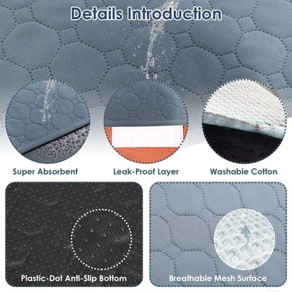 Washable Dog Pee Pad Reusable Puppy Potty Training Pads - A-1 Thread Vault