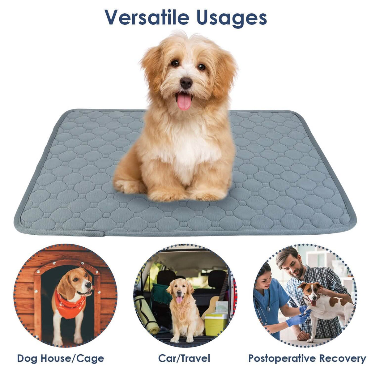 Washable Dog Pee Pad Reusable Puppy Potty Training Pads - A-1 Thread Vault