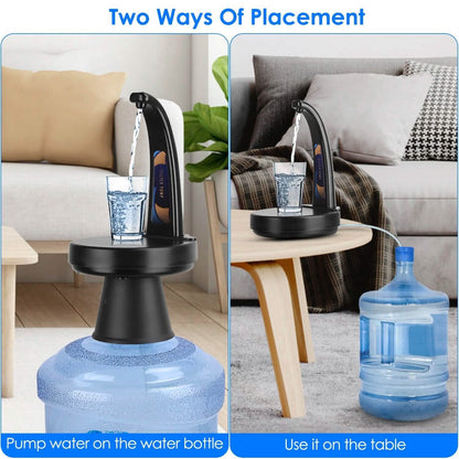 Water Bottle Dispenser USB Rechargeable Mini Water Jug for 1-5 Gallon Water Jugs - A-1 Thread Vault