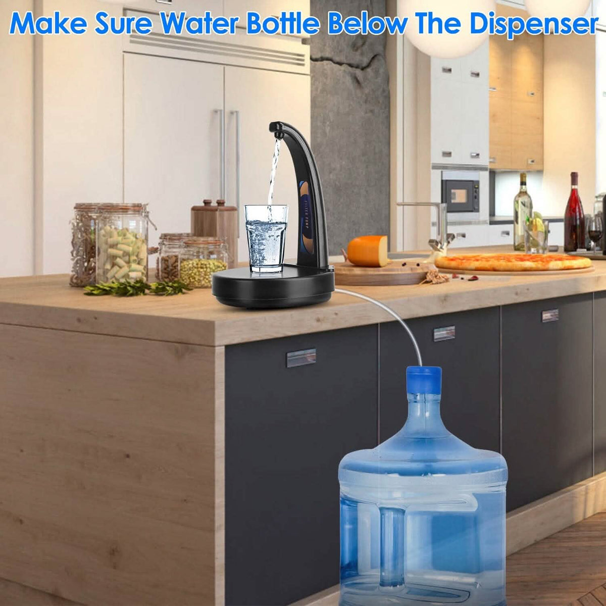 Water Bottle Dispenser USB Rechargeable Mini Water Jug for 1-5 Gallon Water Jugs - A-1 Thread Vault