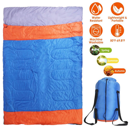 Water Resistant Camping Cotton Liner Sleeping Bag with Sack - A-1 Thread Vault