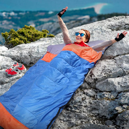 Water Resistant Camping Cotton Liner Sleeping Bag with Sack - A-1 Thread Vault
