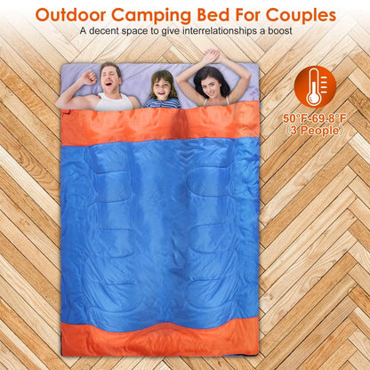 Water Resistant Camping Cotton Liner Sleeping Bag with Sack - A-1 Thread Vault