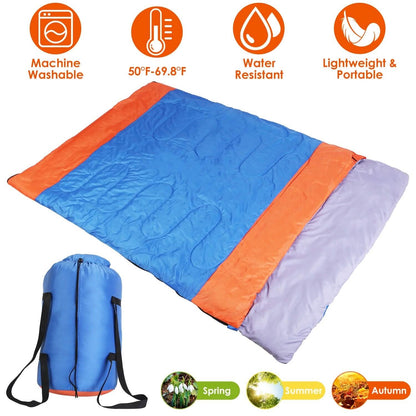 Water Resistant Camping Cotton Liner Sleeping Bag with Sack - A-1 Thread Vault