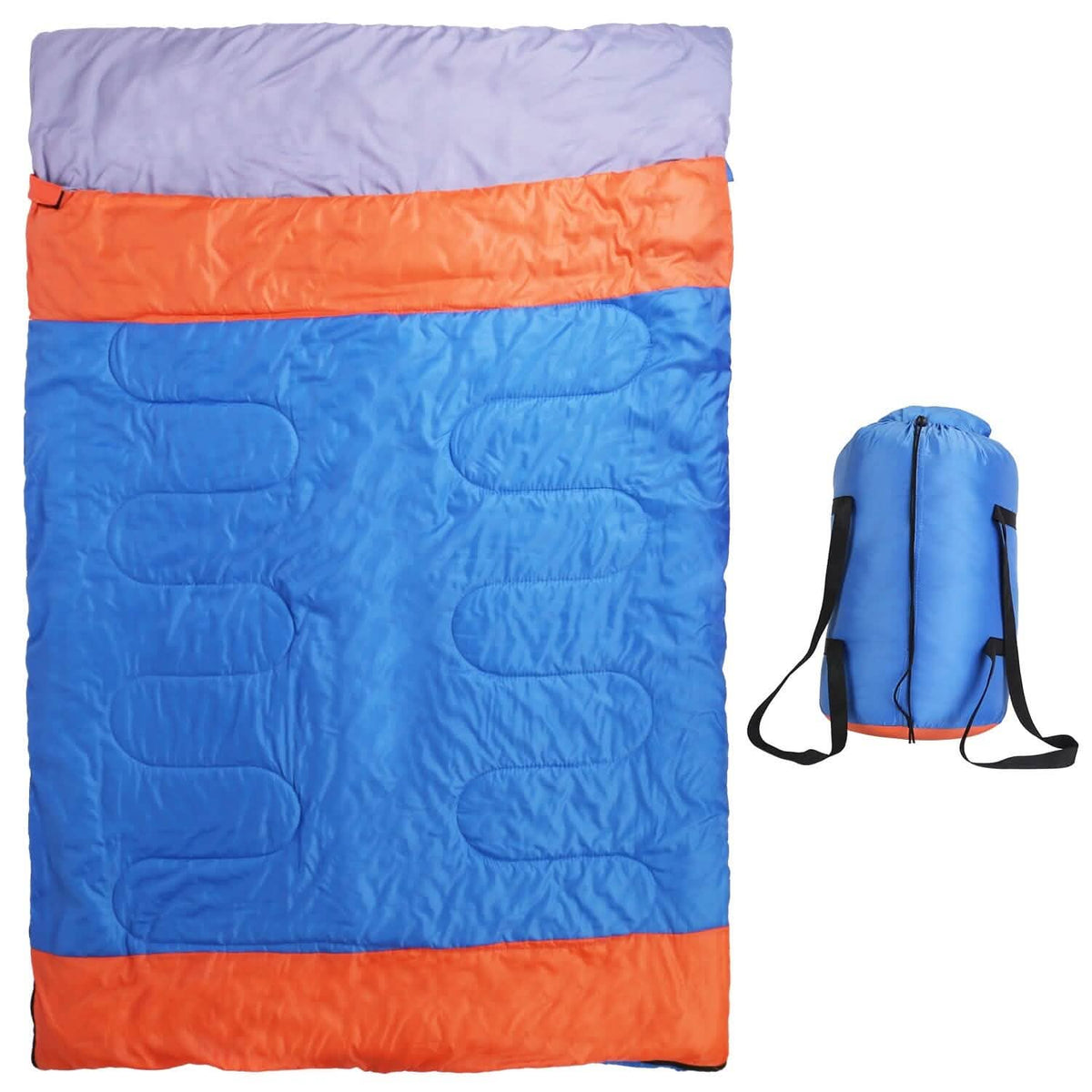 Water Resistant Camping Cotton Liner Sleeping Bag with Sack - A-1 Thread Vault