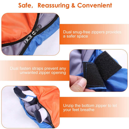 Water Resistant Camping Cotton Liner Sleeping Bag with Sack - A-1 Thread Vault