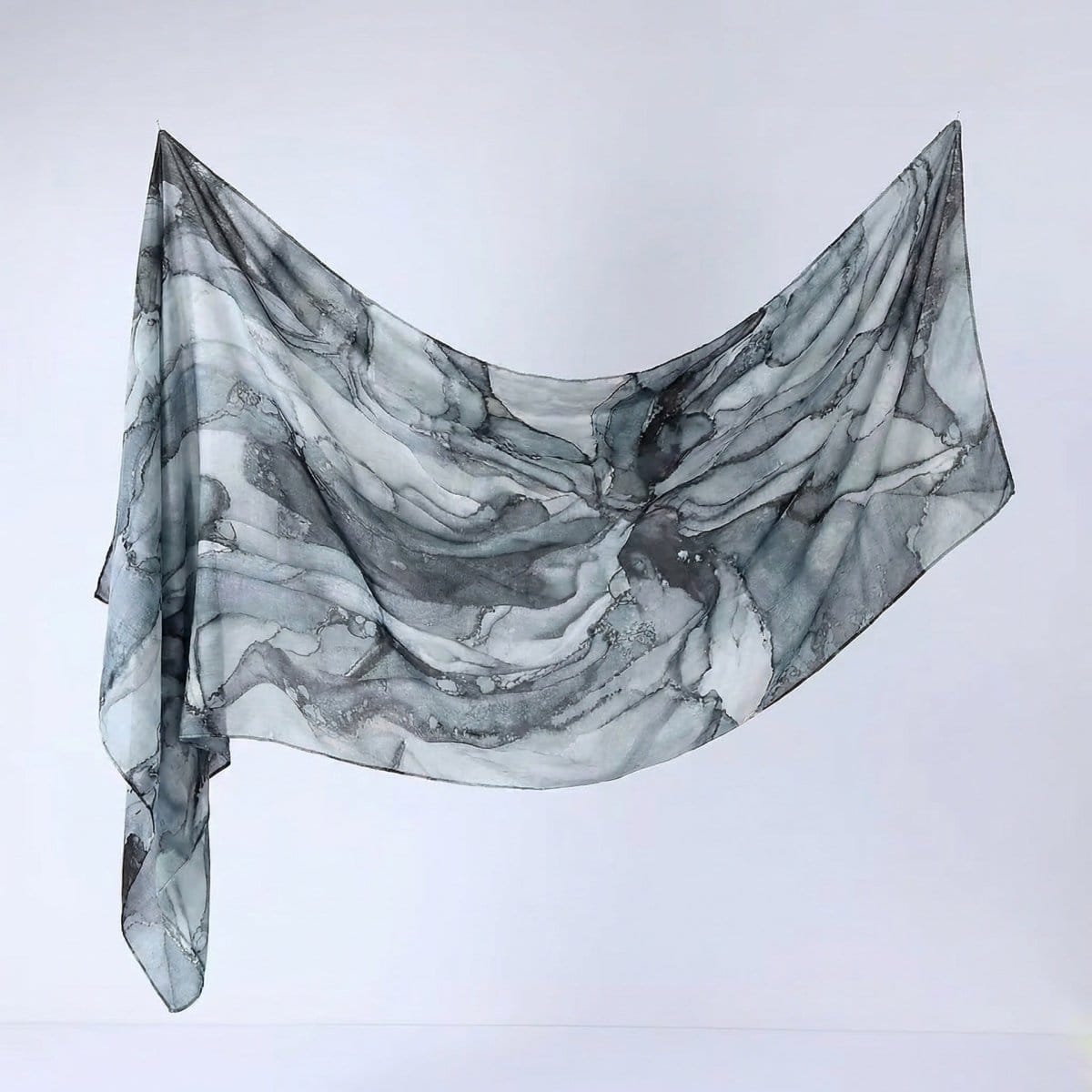 Watercolour Print Hijab Shawl(MH229) - A-1 Thread Vault