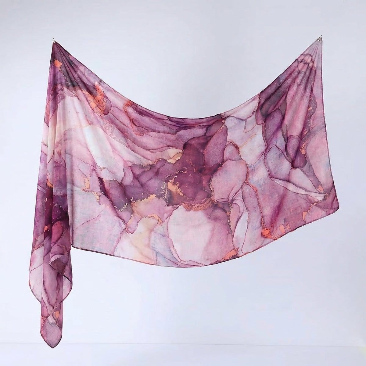 Watercolour Print Hijab Shawl(MH229) - A-1 Thread Vault