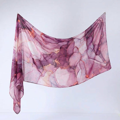Watercolour Print Hijab Shawl(MH229) - A-1 Thread Vault