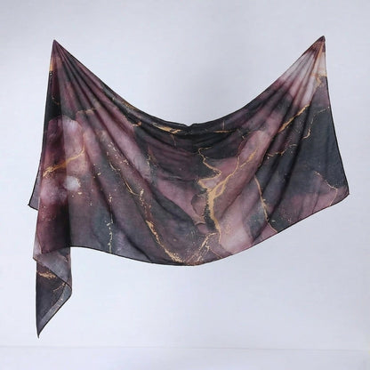 Watercolour Print Hijab Shawl(MH229) - A-1 Thread Vault