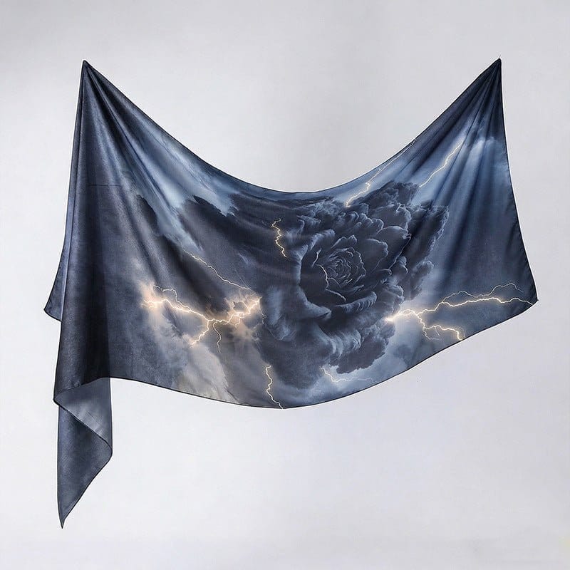 Watercolour Print Hijab Shawl(MH229) - A-1 Thread Vault