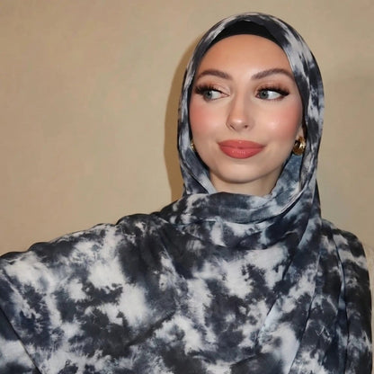 Watercolour Wash Hijab Scarf(MH240) - A-1 Thread Vault