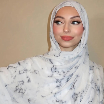 Watercolour Wash Hijab Scarf(MH240) - A-1 Thread Vault