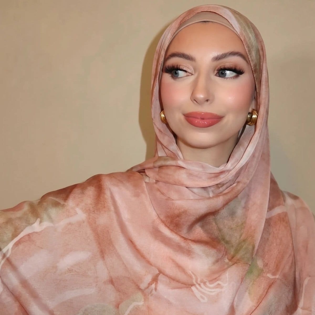 Watercolour Wash Hijab Scarf(MH240) - A-1 Thread Vault