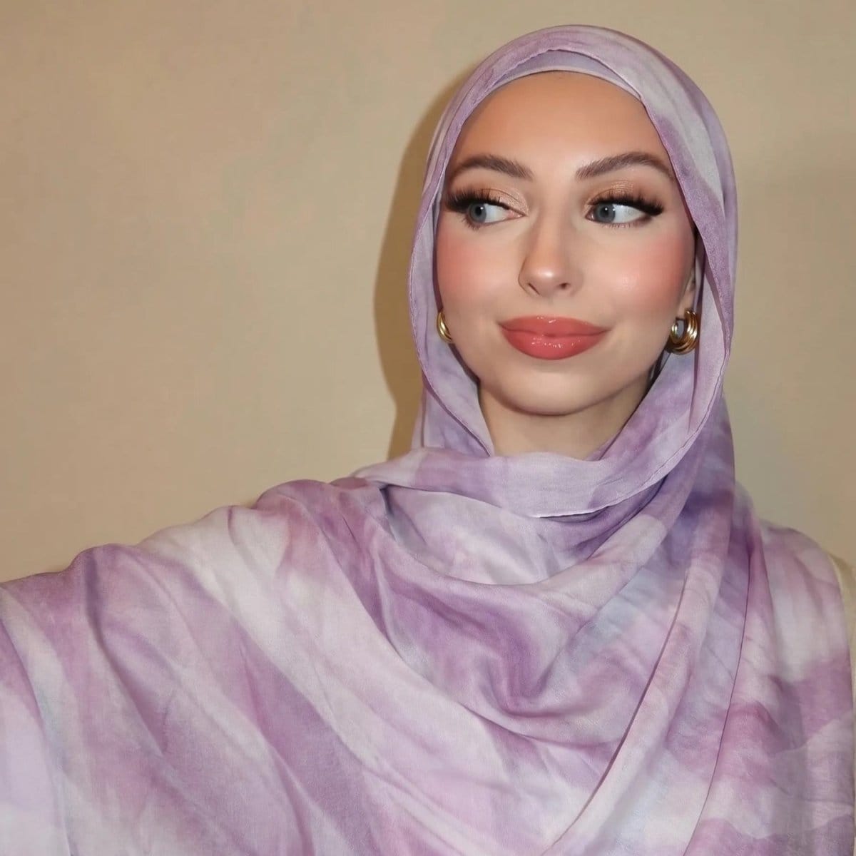 Watercolour Wash Hijab Scarf(MH240) - A-1 Thread Vault
