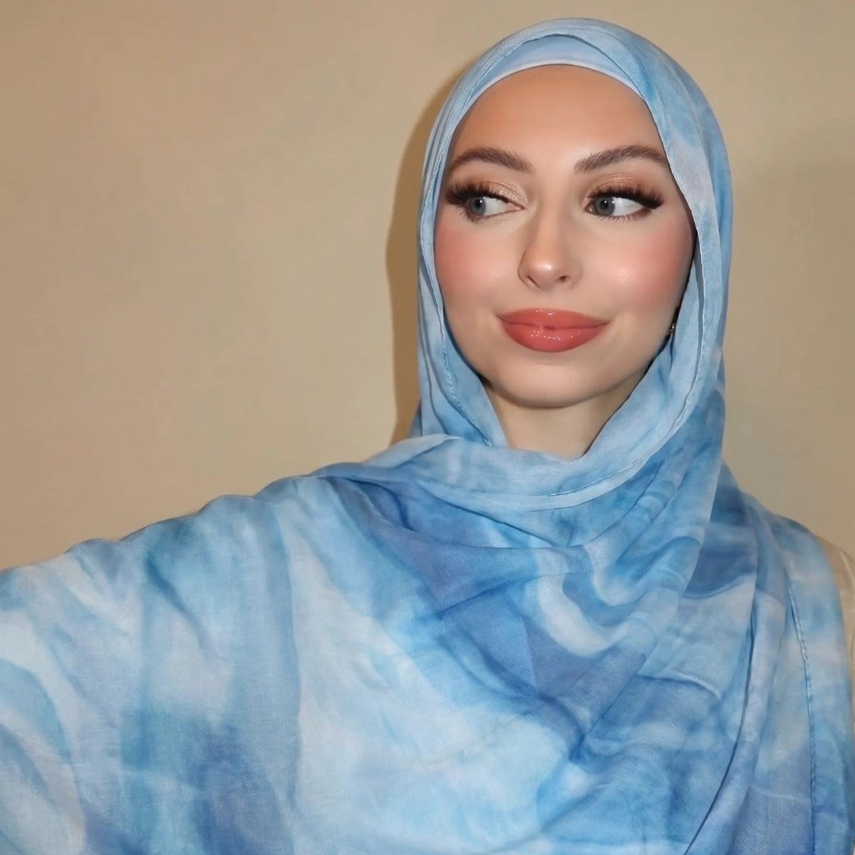 Watercolour Wash Hijab Scarf(MH240) - A-1 Thread Vault