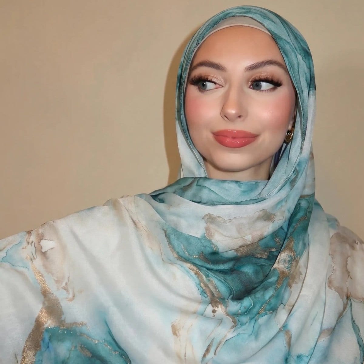 Watercolour Wash Hijab Scarf(MH240) - A-1 Thread Vault