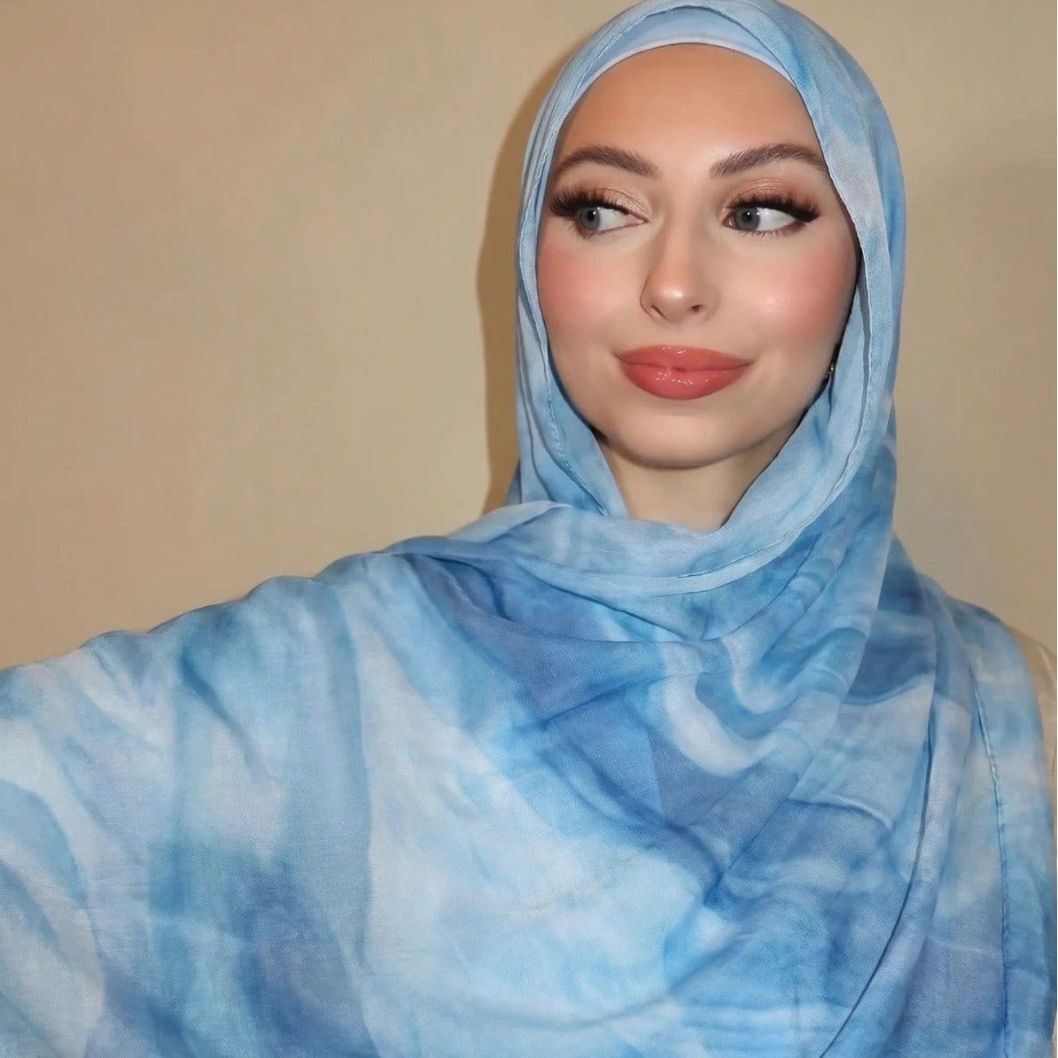 Watercolour Wash Hijab Scarf(MH240) - A-1 Thread Vault